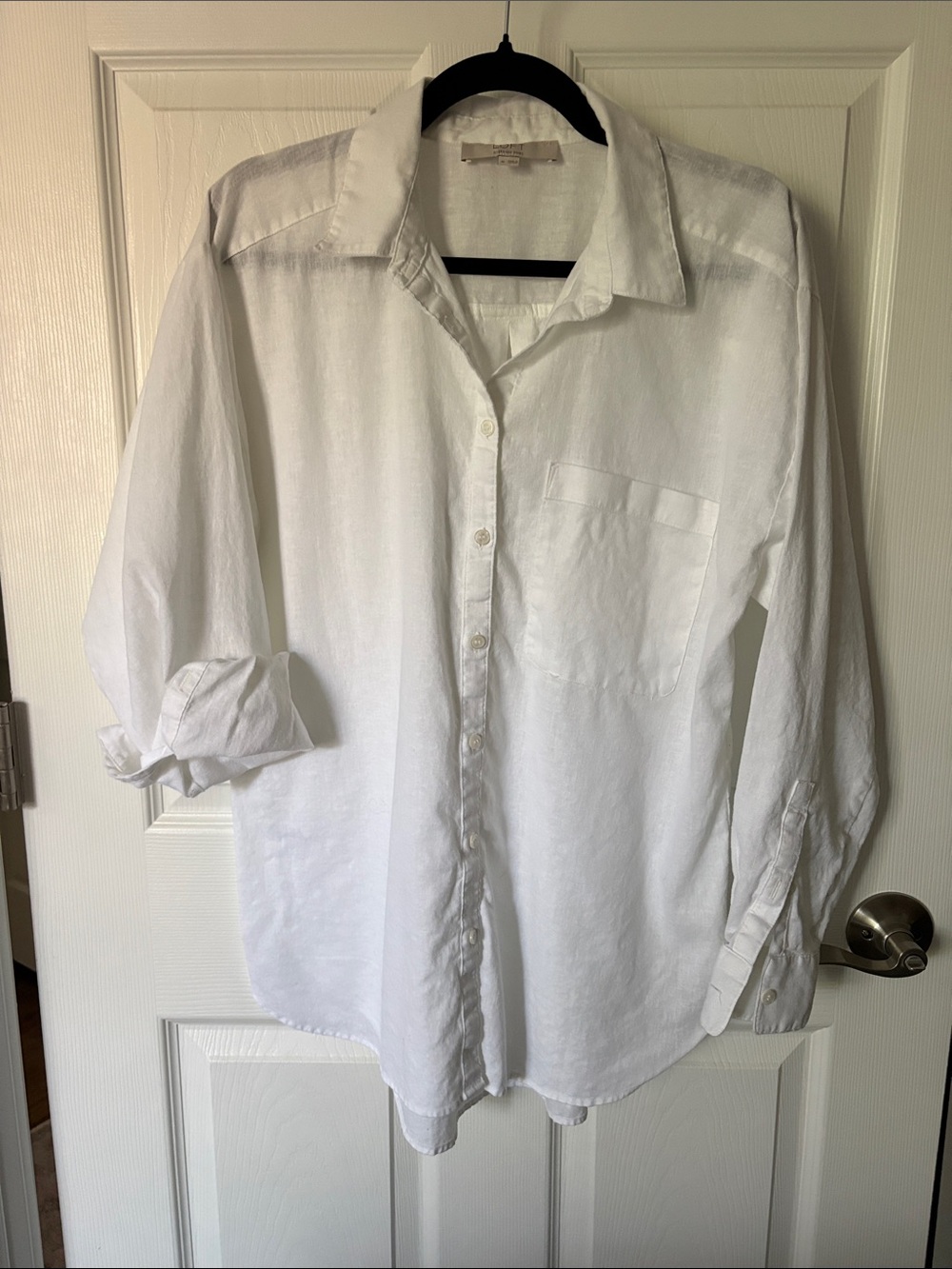 LOFT White Women's Button-Down Shirt